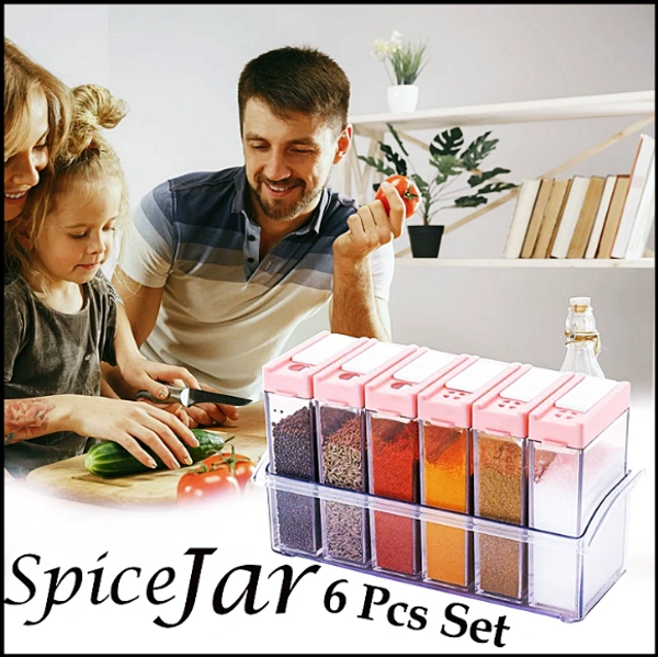 Spice Jar Easy Flow Storage Spice Jars & Shakers [Pack of 1] 